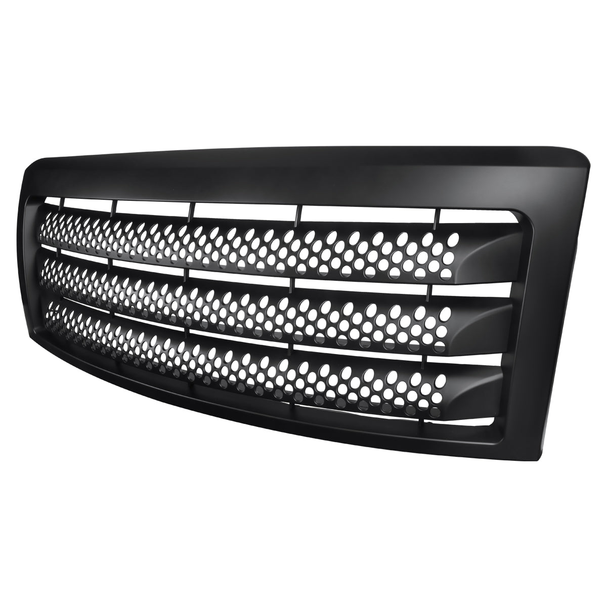 2009-2014 Ford F-150 Matte Black ABS Round Hole Grille