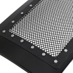 2009-2014 Ford F-150 Glossy Black ABS Rivet Style Grille w/ Stainless Steel Mesh