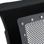 2009-2014 Ford F-150 Glossy Black ABS Rivet Style Grille w/ Stainless Steel Mesh