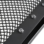 2009-2014 Ford F-150 Glossy Black ABS Rivet Style Grille w/ Stainless Steel Mesh