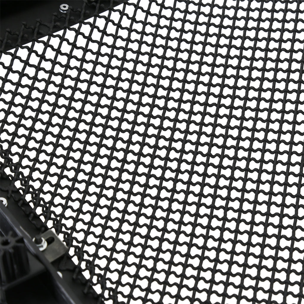 2009-2014 Ford F-150 Glossy Black ABS Rivet Style Grille w/ Stainless Steel Mesh