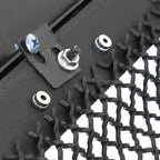 2005-2007 Ford F-250/F-350/F-450/F-550/Excursion Black ABS Rivet Style Grille w/ Stainless Steel Mesh