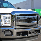 2011-2016 Ford F-250/F-350/F-450/F-550 SuperDuty Chrome ABS Grille Overlay