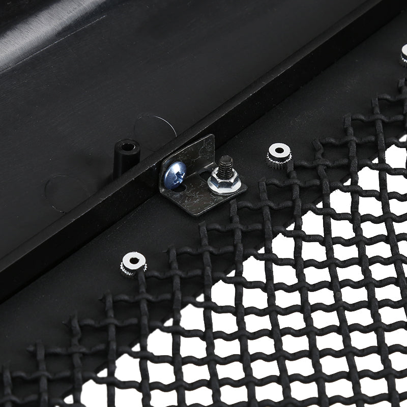 1999-2004 Ford F-250/F-350/Excursion Black ABS Rivet Style Grille w/ Stainless Steel Mesh