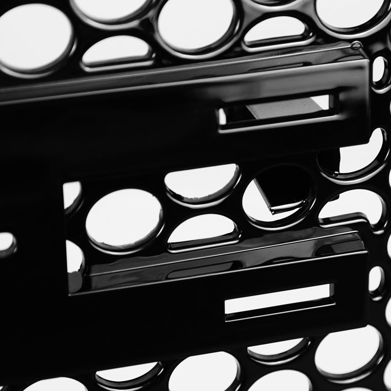 2007-2013 GMC Sierra 1500 Glossy Black ABS Round Punch Grille