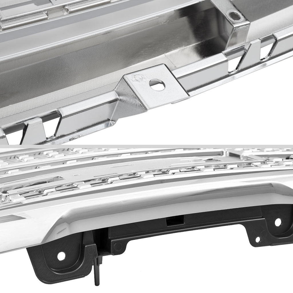 2016-2018 GMC Sierra 1500 Chrome Mesh Denali Style Hood Replacement Grille