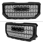 2016-2018 GMC Sierra 1500 Glossy Black Mesh Denali Style Hood Replacement Grille