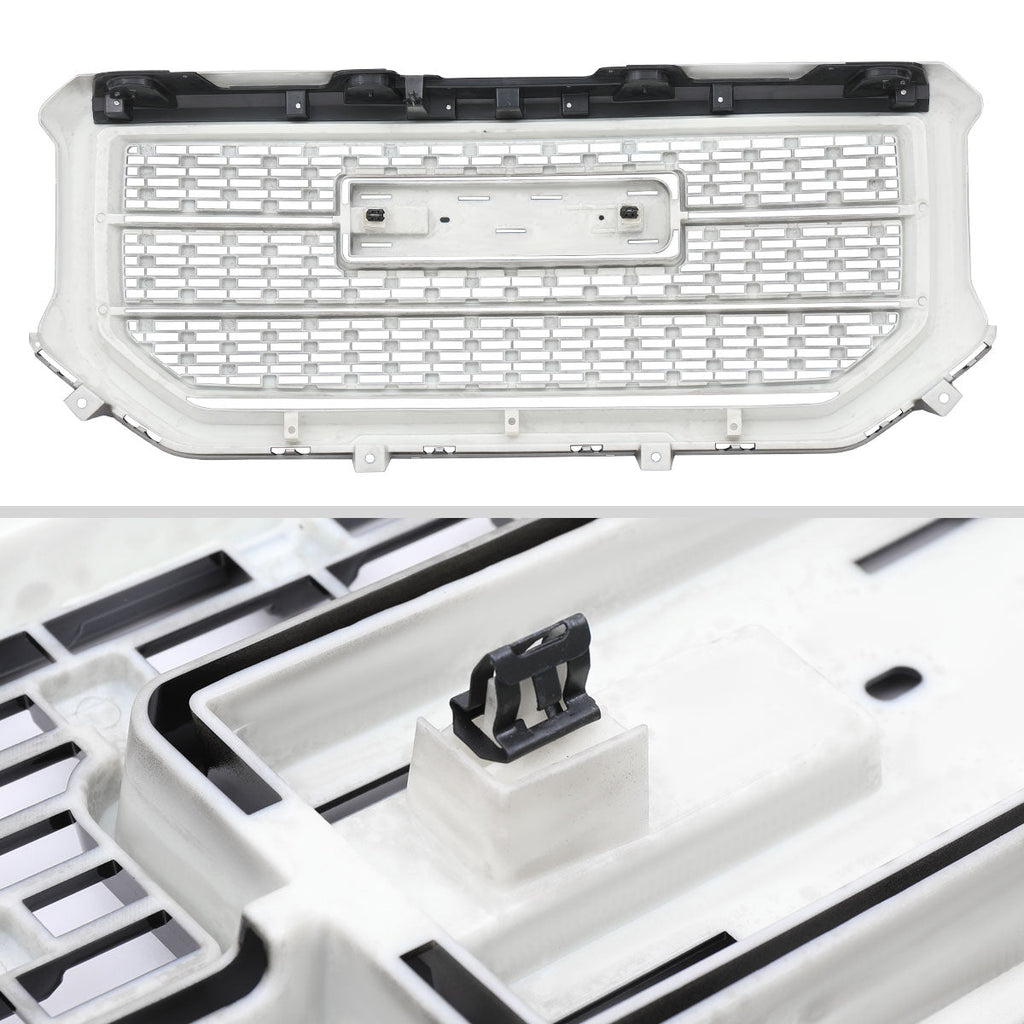 2016-2018 GMC Sierra 1500 Glossy Black Mesh Denali Style Hood Replacement Grille