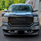 2016-2018 GMC Sierra 1500 Glossy Black Mesh Denali Style Hood Replacement Grille