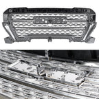 2019-2021 GMC Sierra 1500 Chrome Denali Style Mesh Front Upper Hood Grille
