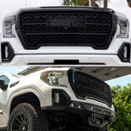 2019-2021 GMC Sierra 1500 Matte Black Denali Style Mesh Front Upper Hood Grille