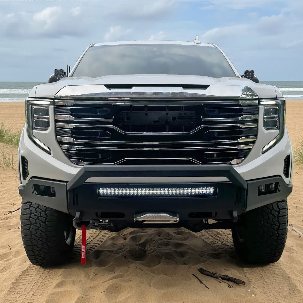 2022-2025 GMC Sierra 1500 Chrome AT4 Style Mesh Front Upper Hood Grille