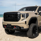 2022-2025 GMC Sierra 1500 Glossy Black AT4 Style Mesh Front Upper Hood Grille