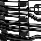 2022-2025 GMC Sierra 1500 Glossy Black AT4 Style Mesh Front Upper Hood Grille