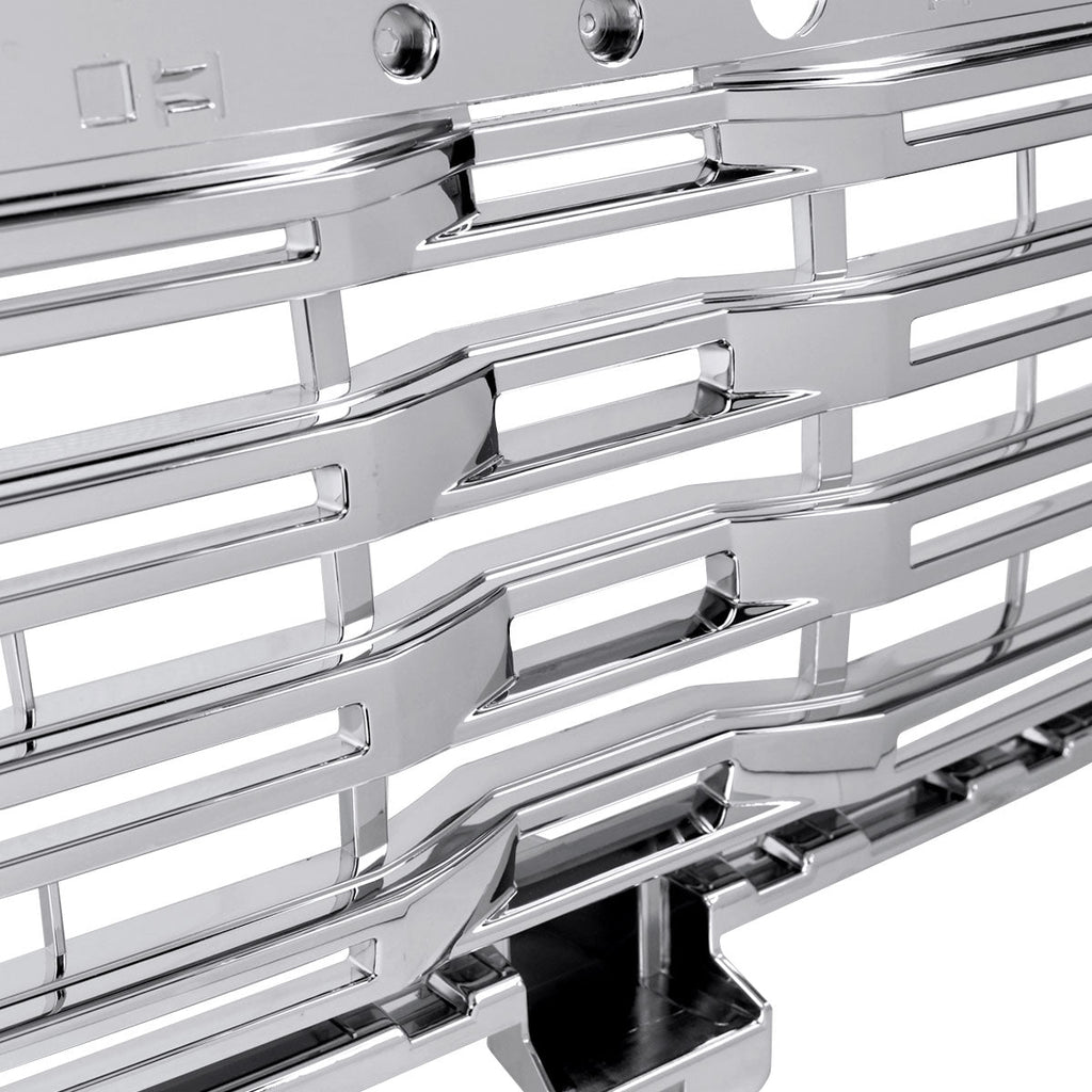 2022-2025 GMC Sierra 1500 Chrome Denali Style Front Upper Mesh Hood Grille