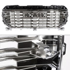 2022-2025 GMC Sierra 1500 Chrome Denali Style Front Upper Mesh Hood Grille
