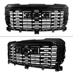 2022-2025 GMC Sierra 1500 Glossy Black Denali Style Front Upper Mesh Hood Grille