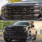 2022-2025 GMC Sierra 1500 Glossy Black SLE Style Mesh Front Upper Hood Grille