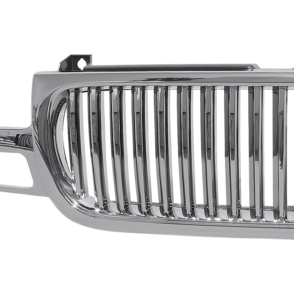 1999-2002 GMC Sierra 1500 2500LD/ 2000-2006 Yukon + XL Chrome ABS Vertical Grille