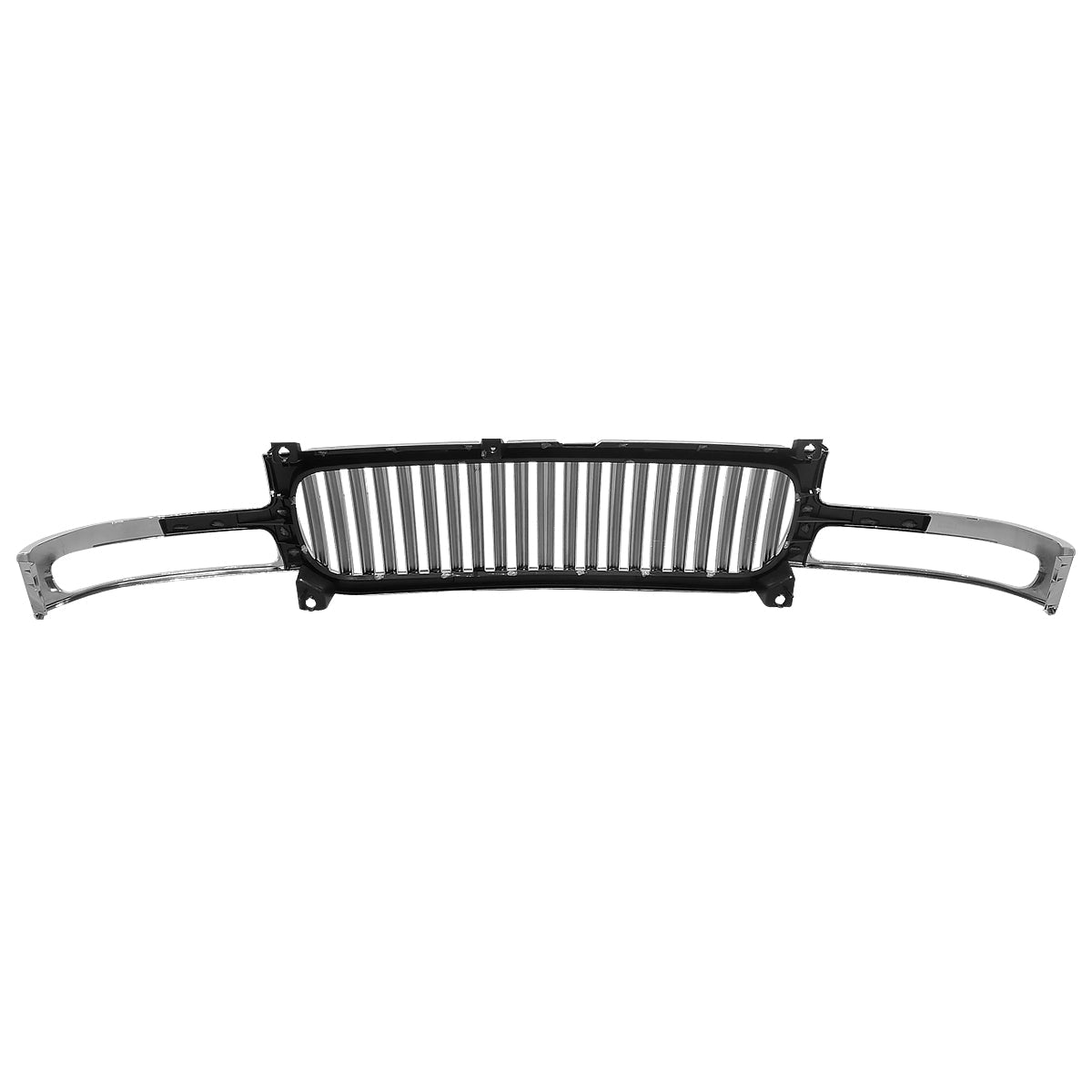 1999-2002 GMC Sierra 1500 2500LD/ 2000-2006 Yukon + XL Chrome ABS Vertical Grille