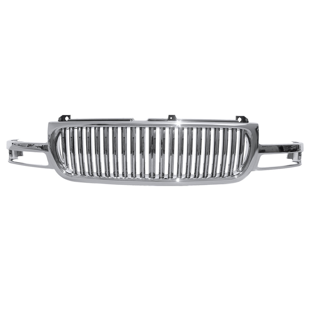 1999-2002 GMC Sierra 1500 2500LD/ 2000-2006 Yukon + XL Chrome ABS Vertical Grille