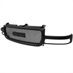 1999-2002 GMC Sierra 1500 2500LD/ 2000-2006 Yukon + XL Black ABS Round Hole Mesh Grille
