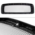 2002-2005 Dodge RAM 1500/ 2003-2005 RAM 2500/3500 Glossy Black 1PC Rivet Mesh Style Front Grille