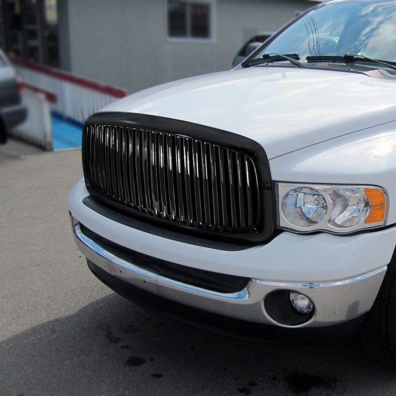 2002-2005 Dodge RAM Glossy Black ABS Vertical Grille