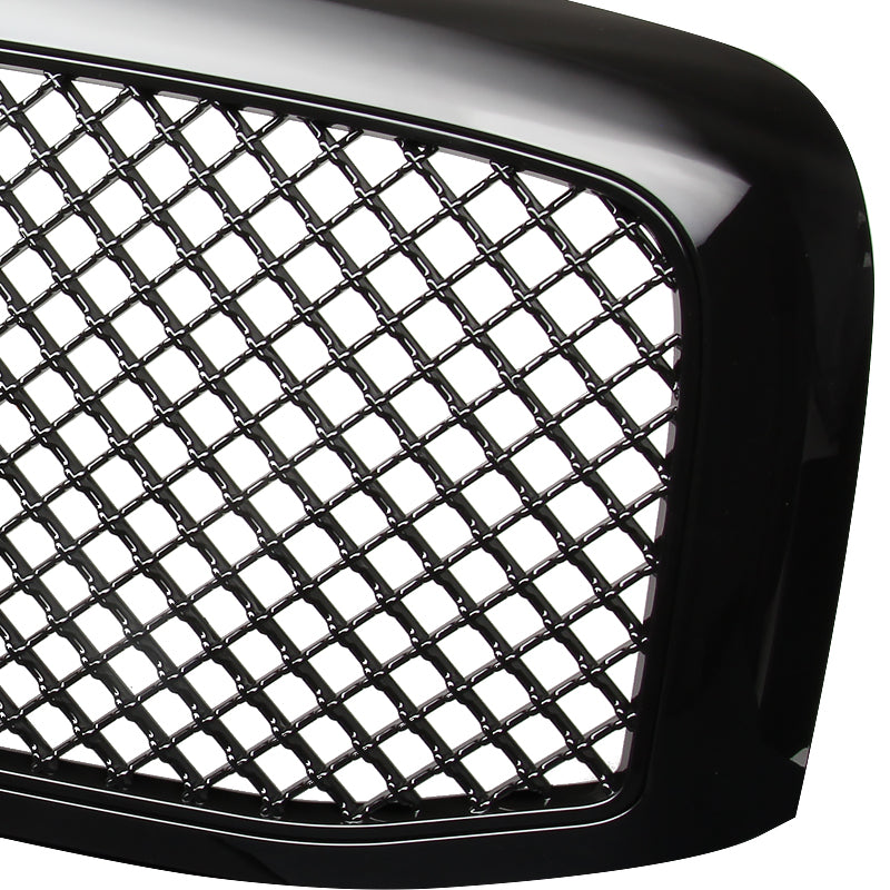 2006-2008 Dodge RAM Glossy Black ABS Mesh Grille