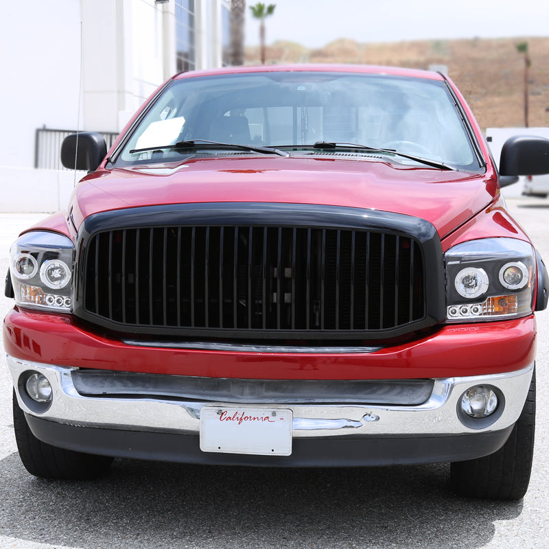 2006-2008 Dodge RAM Glossy Black ABS Vertical Grille