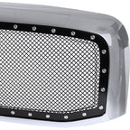 2006-2008 Dodge RAM Chrome ABS Rivet Style Grille w/ Stainless Steel Mesh