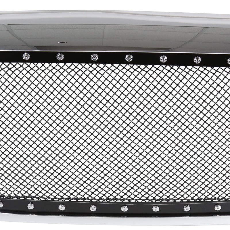 2006-2008 Dodge RAM Chrome ABS Rivet Style Grille w/ Stainless Steel Mesh