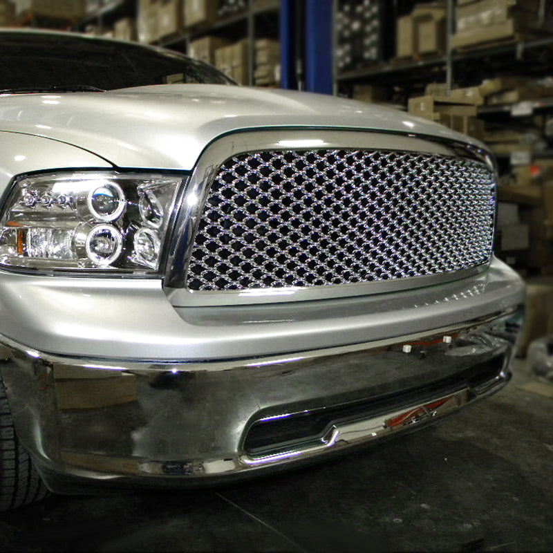 2009-2012 Dodge RAM 1500 Chrome ABS Honeycomb Mesh Grille