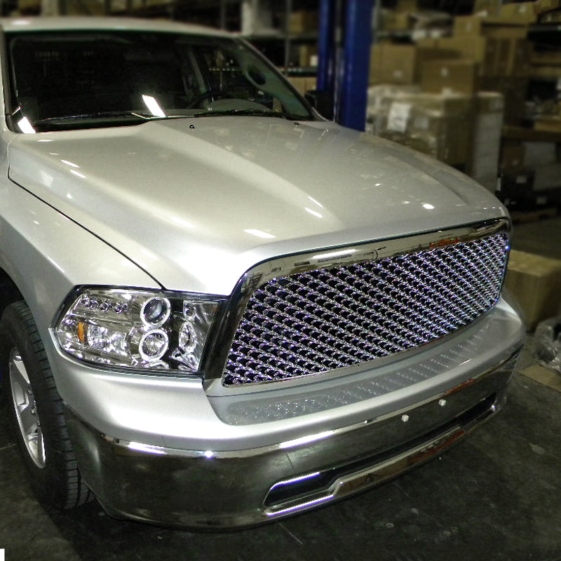 2009-2012 Dodge RAM 1500 Chrome ABS Honeycomb Mesh Grille