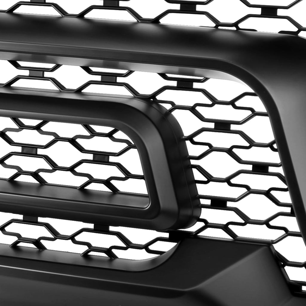 2010-2018 Dodge RAM 2500/3500 Rebel Style Hood Grille w/ Amber LED Lights