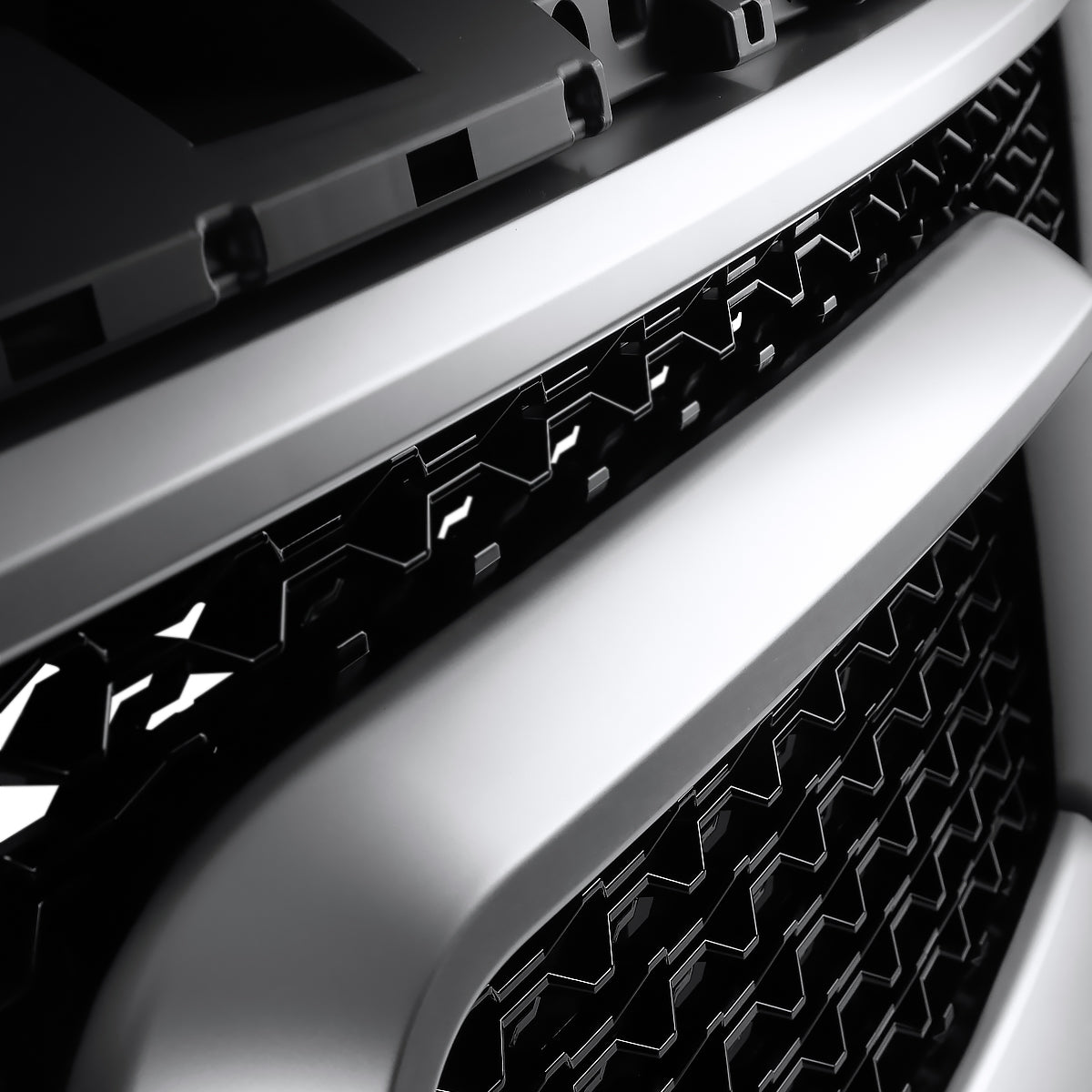 2019-2022 Dodge RAM 1500 Glossy Black Mesh Grille with Chrome Trim