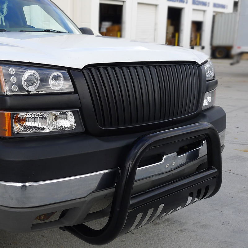 2003-2006 Chevrolet Silverado/Avalanche Matte Black ABS Conversion Vertical Grille