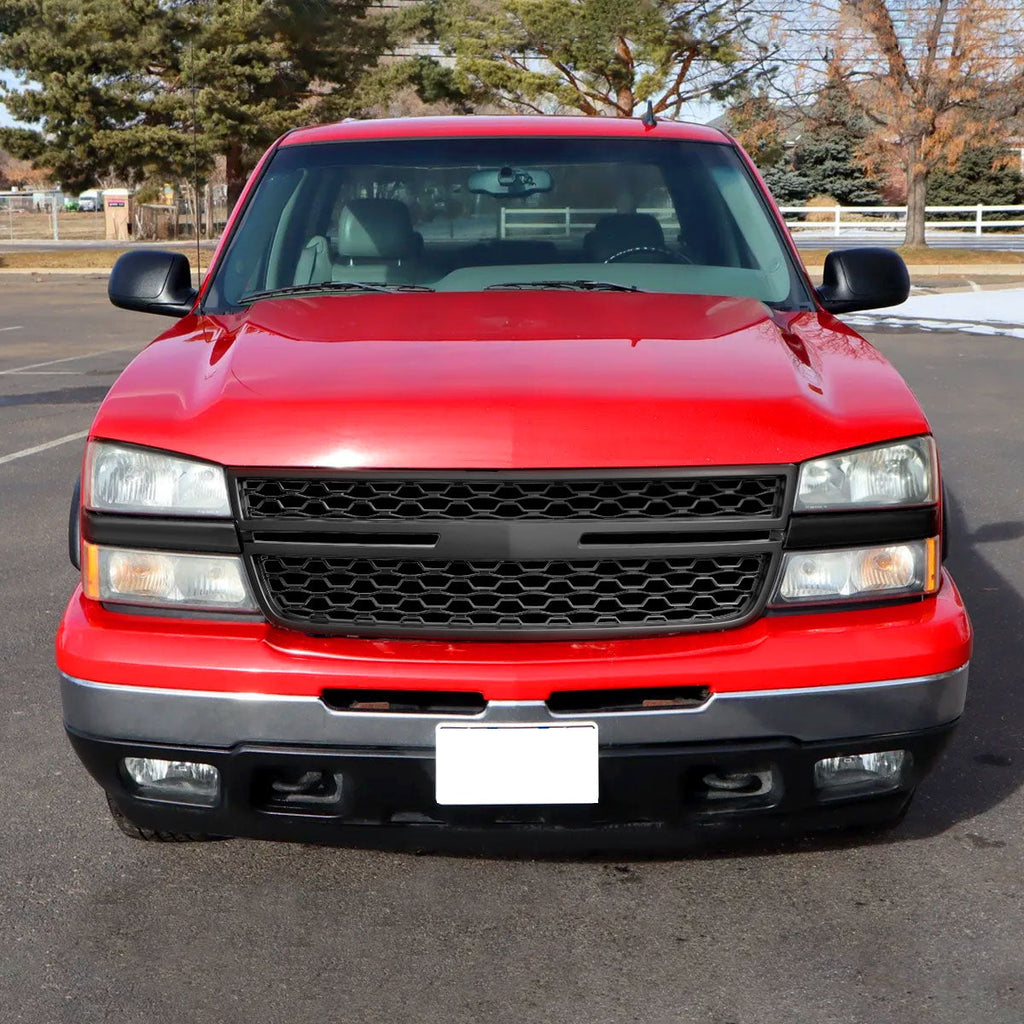 2005-2006 Chevrolet Silverado 2500HD/3500HD Black Honeycomb Front Hood Grille