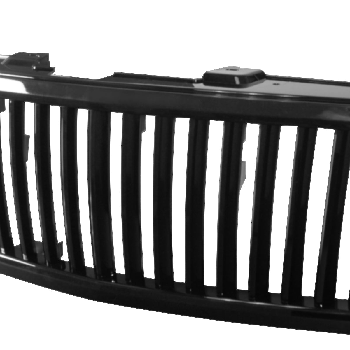 2007-2013 Chevrolet Silverado 1500 Glossy Black ABS Vertical Grille