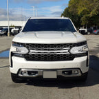 2019-2022 Chevrolet Silverado 1500 LT Glossy Black Honeycomb Hood Grille w/ Chrome Trim