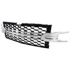 2019-2022 Chevrolet Silverado 1500 LT Glossy Black Honeycomb Hood Grille w/ Chrome Trim