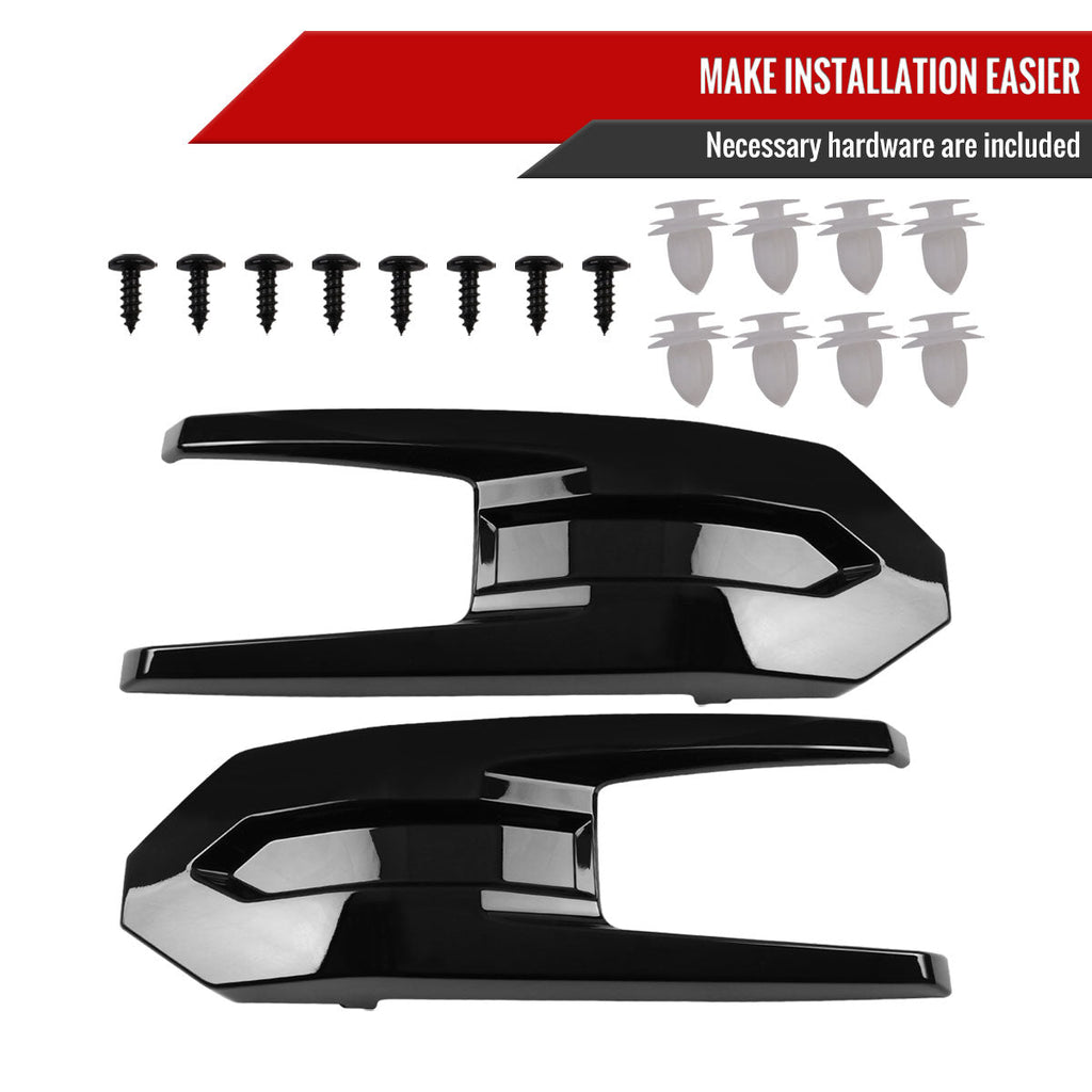 2019-2022 Chevrolet Silverado 1500 LT Glossy Black Honeycomb Hood Grille