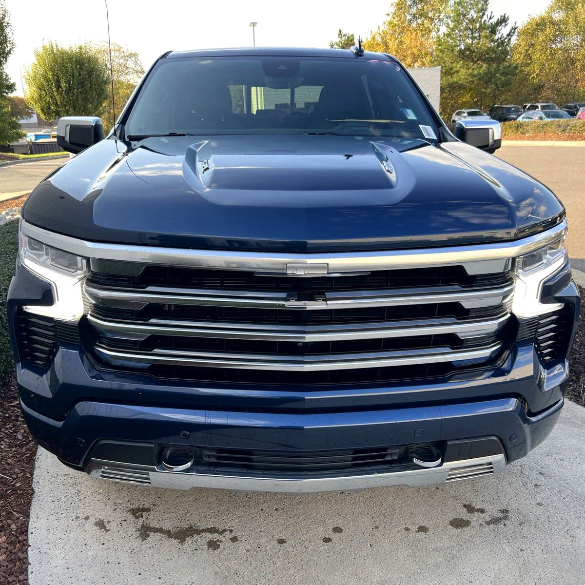 2022-2026 Chevrolet Silverado 1500 High Country Chrome Mesh Front Upper Hood Grille