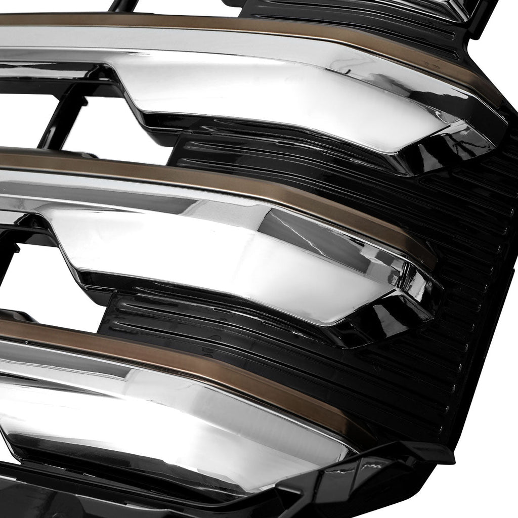 2022-2026 Chevrolet Silverado 1500 High Country Chrome Mesh Front Upper Hood Grille