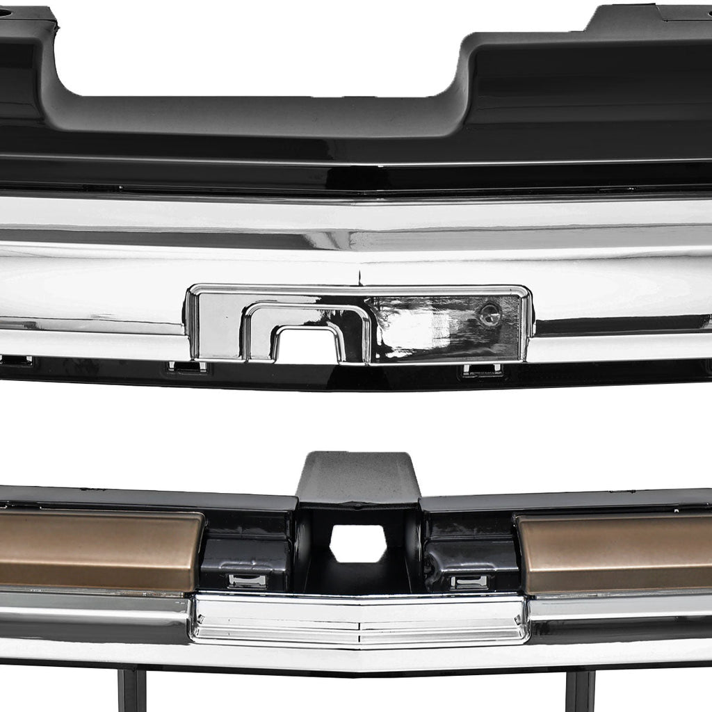 2022-2026 Chevrolet Silverado 1500 High Country Chrome Mesh Front Upper Hood Grille
