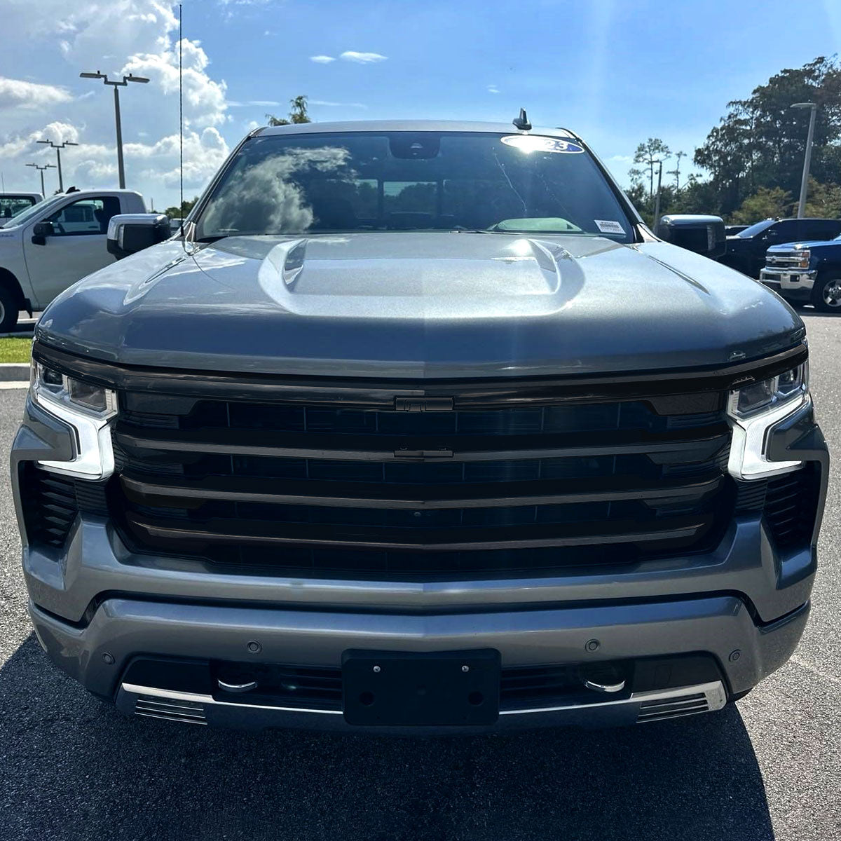 2022-2026 Chevrolet Silverado 1500 High Country Black Mesh Front Upper Hood Grille