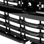 2022-2026 Chevrolet Silverado 1500 Glossy Black Mesh Front Upper Hood Grille