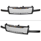1999-2002 Chevrolet Silverado 1500/2000-2006 Tahoe/Suburban Matte Black Mesh Replacement Grille w/ LED Lights