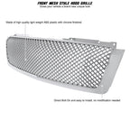 2007-2013 Chevrolet Avalanche/ 2007-2014 Tahoe Suburban Chrome ABS Honeycomb Mesh Grille