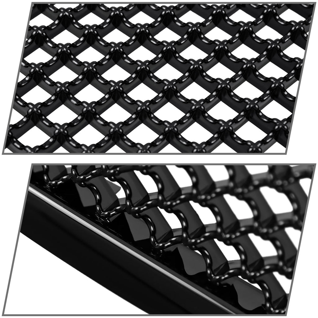 2007-2013 Chevrolet Avalanche/ 2007-2014 Tahoe Suburban Glossy Black ABS Honeycomb Mesh Grille